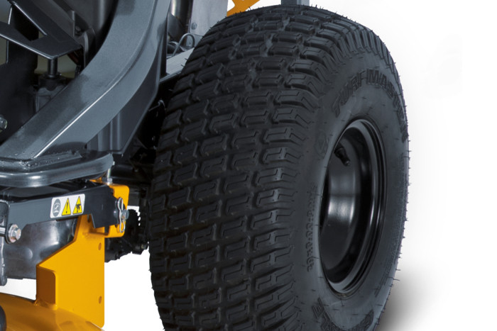 Larges pneus arrières 20"