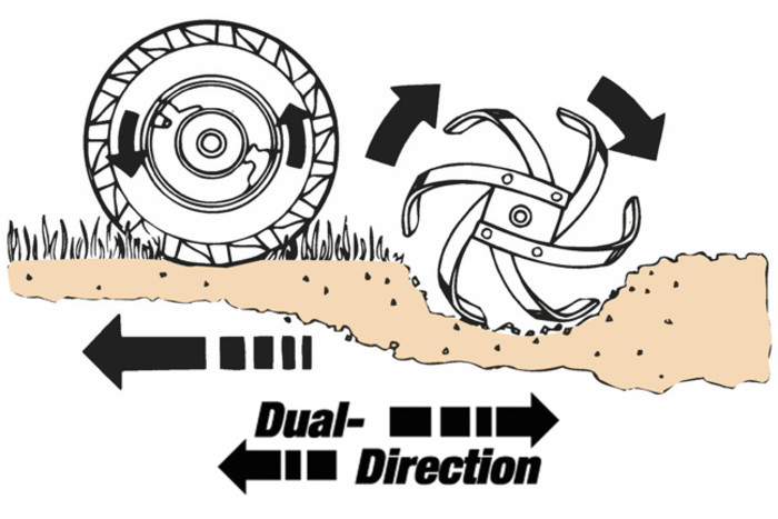 Double sens de rotation des fraises Fraise à neige Cub Cadet