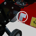 Plaque d'identification motobineuse MTD Plaque d'identification motobineuse MTD